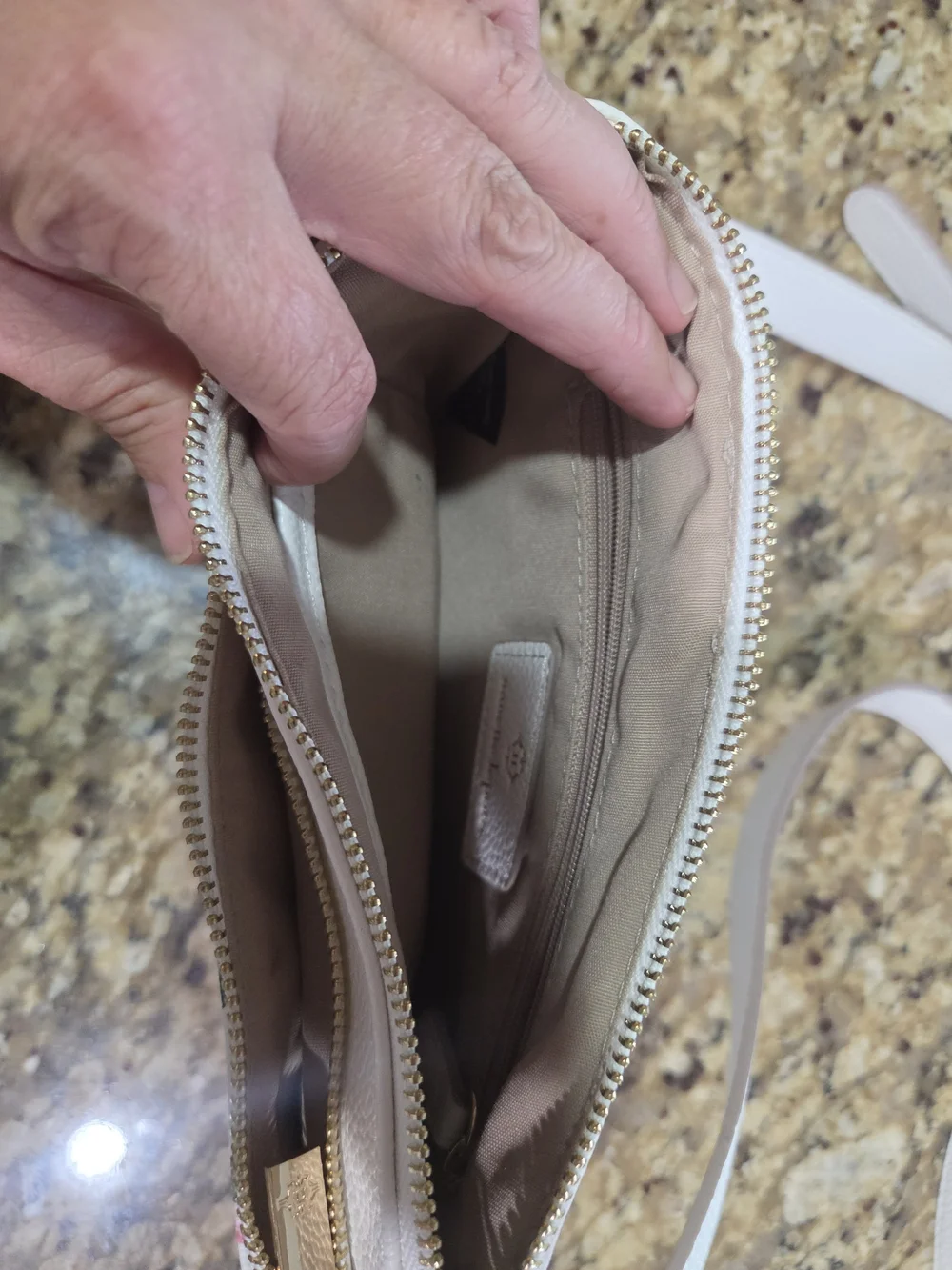 Nanette Lepore Cream Citrus & Strawberry Crossbody Bag